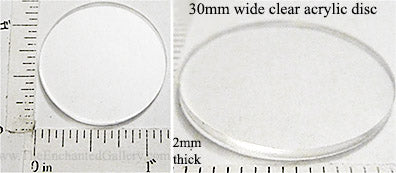 Laser Cut Clear Acrylic Disks