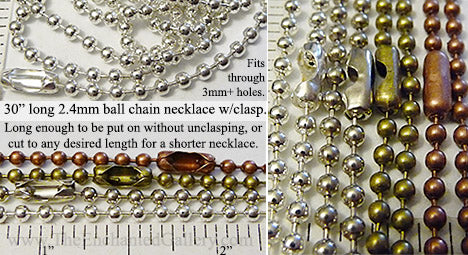 Generic Stainless Steel Chain Bulk For Jewelry Making DIY Gold Ball Bead  Chain