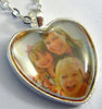 25mm Heart Shaped Locket Pendant Tray with Glass over Photograph 